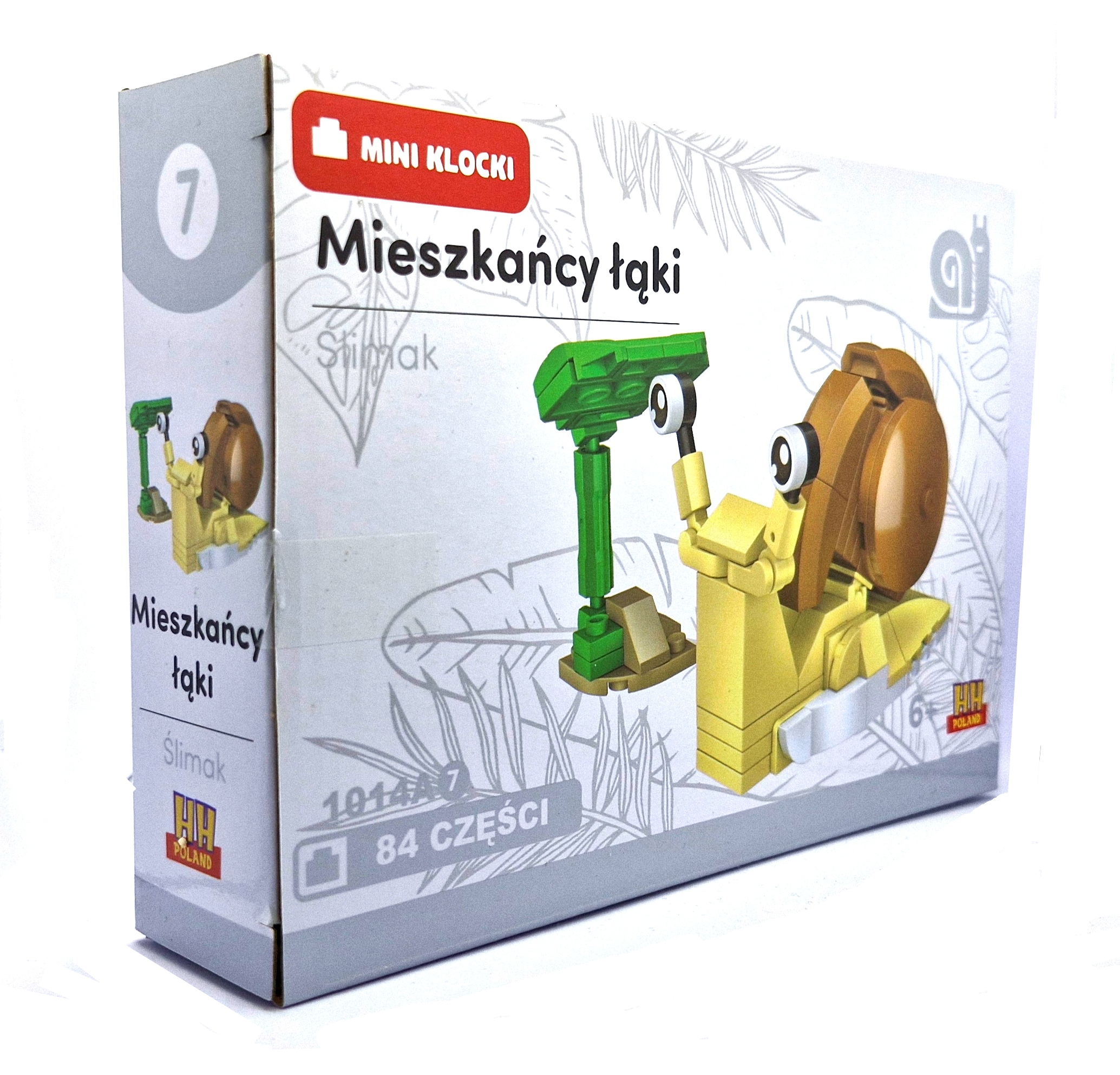Klocki "Mieszkańcy Łąki" (7) ślimak